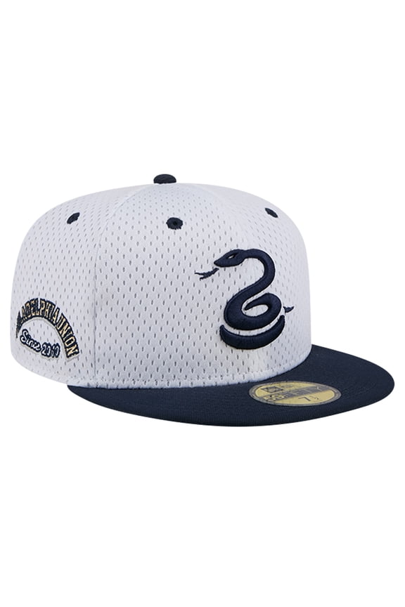 Men's New Era Gray Philadelphia Union Throwback Mesh 59FIFTY Fitted Hat