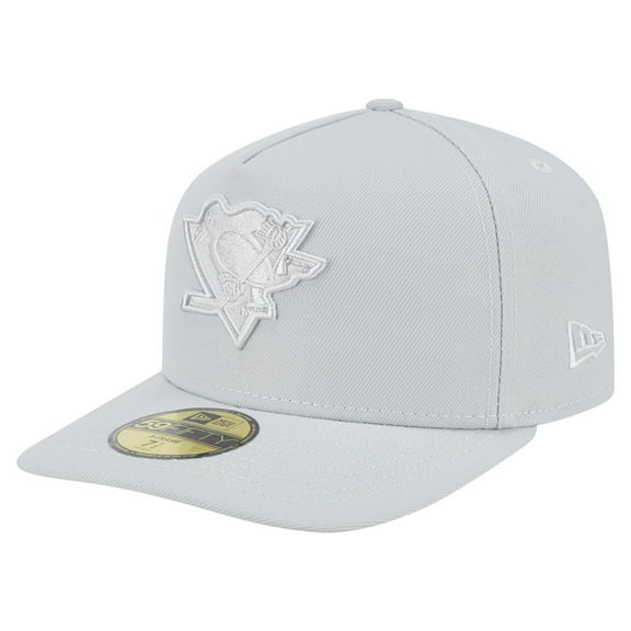 Men's New Era Gray Pittsburgh Penguins Color Pack A-Frame 59FIFTY Fitted Hat