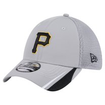 Men's New Era Gray Pittsburgh Pirates Linear 39THIRTY Flex Hat