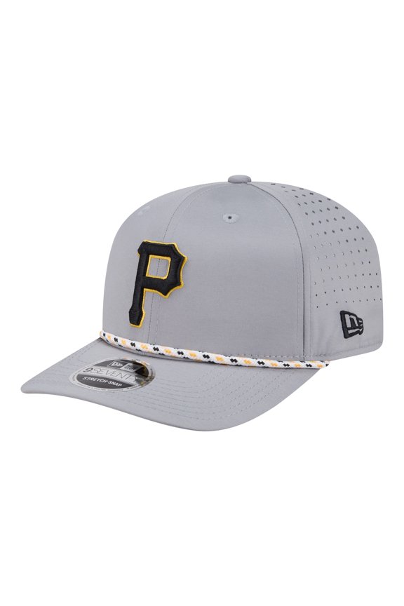 Men's New Era Gray Pittsburgh Pirates Sport Rope 9SEVENTY Adjustable Hat