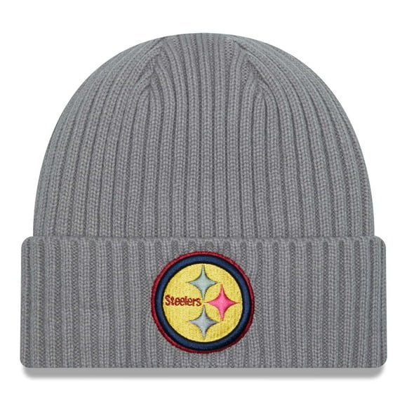 Men's New Era  Gray Pittsburgh Steelers Color Pack Multi Cuffed Knit Hat