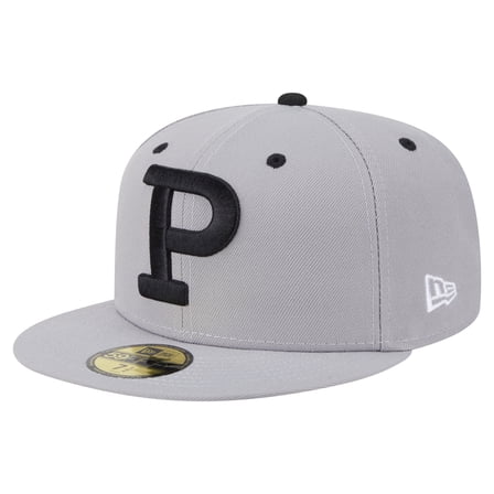 Men's-New Era  Gray Portland Sea Dogs Authentic Collection 59FIFTY Fitted Hat