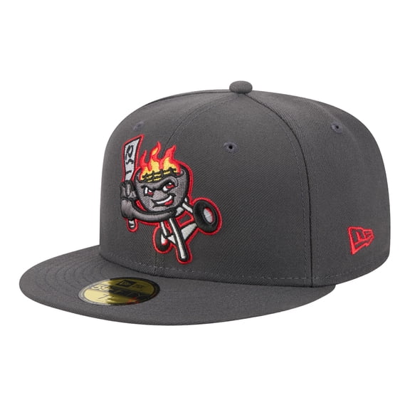 Men's-New Era  Gray Rancho Cucamonga Quakes Theme Nights 59FIFTY Fitted Hat