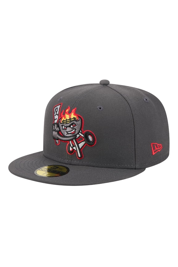 Men's-New Era  Gray Rancho Cucamonga Quakes Theme Nights 59FIFTY Fitted Hat