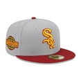 thumbnail image 1 of Men's New Era Gray/Red Chicago White Sox  Navy Undervisor 59FIFTY Fitted Hat, 1 of 6