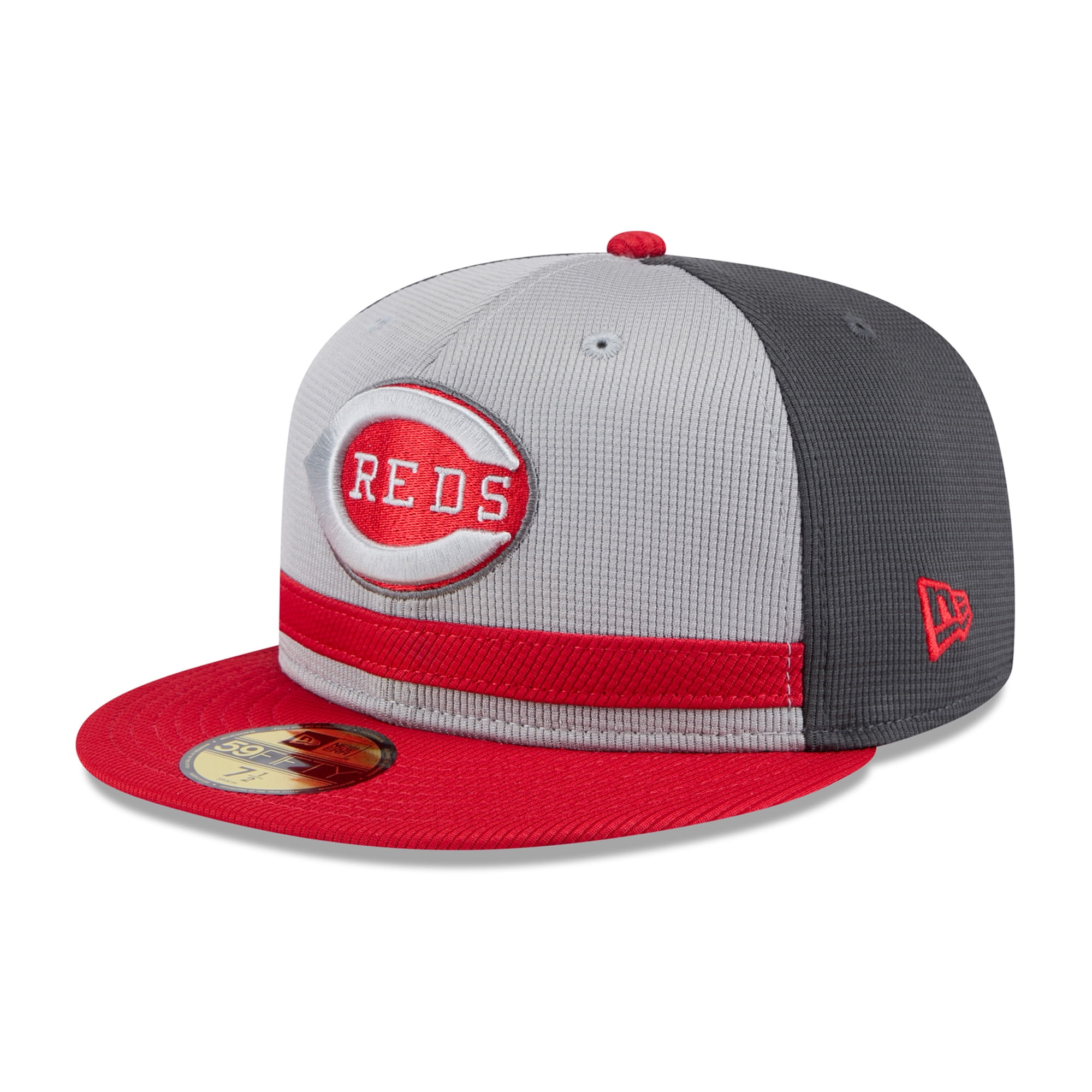 Men's New Era Gray/Red Cincinnati Reds 2025 Batting Practice 59FIFTY ...