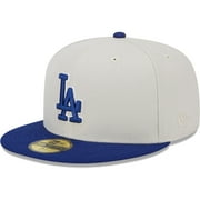 Men's New Era Gray/Royal Los Angeles Dodgers World Class Back Patch 59FIFTY Fitted Hat