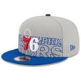 thumbnail image 1 of Men's New Era  Gray/Royal Philadelphia 76ers 2023 NBA Draft Two-Tone 9FIFTY Snapback Hat - OSFA, 1 of 4