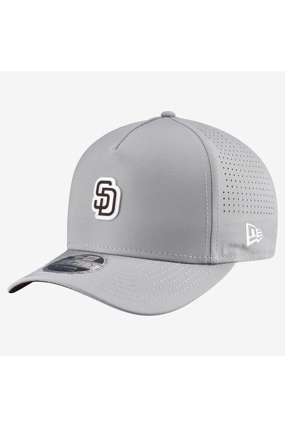 Men's New Era  Gray San Diego Padres Micro Logo 9FORTY M-Crown A-Frame Adjustable Hat