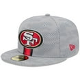 thumbnail image 1 of Men's New Era Gray San Francisco 49ers 2024 Sideline 59FIFTY Fitted Hat, 1 of 6