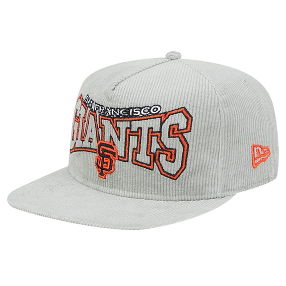 Men's New Era Gray San Francisco Giants Corduroy Golfer Snapback Hat