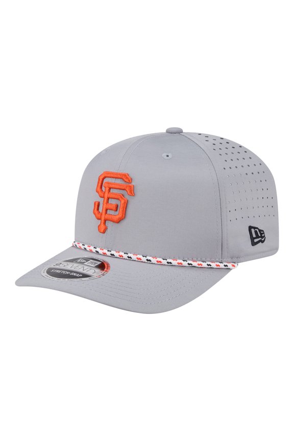 Men's New Era Gray San Francisco Giants Sport Rope 9SEVENTY Adjustable Hat