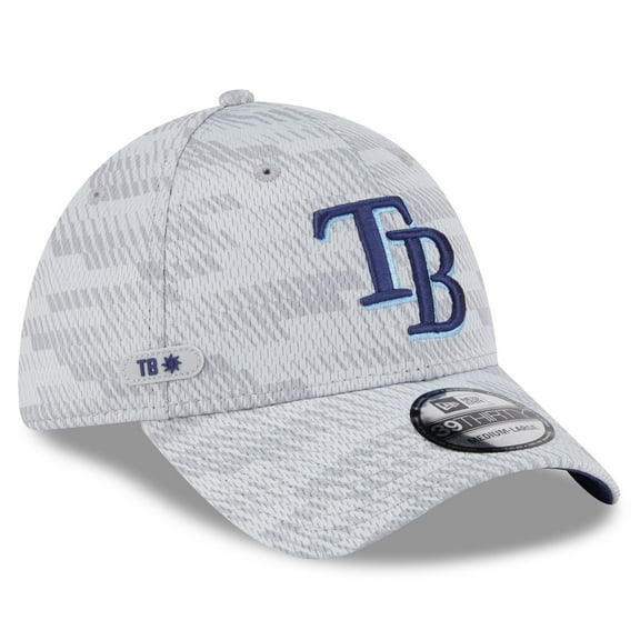 Men's New Era Gray Tampa Bay Rays 2025 MLB Clubhouse 39THIRTY Flex Hat