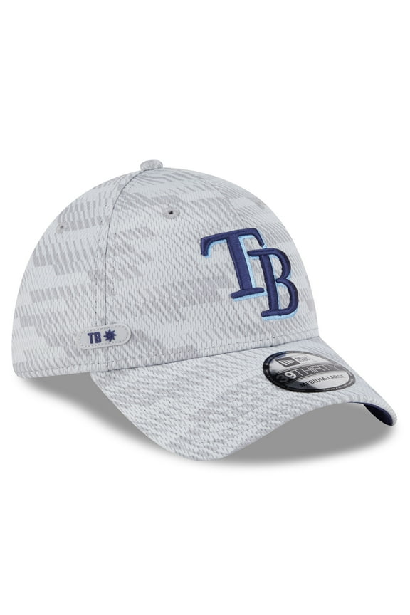 Men's New Era Gray Tampa Bay Rays 2025 MLB Clubhouse 39THIRTY Flex Hat