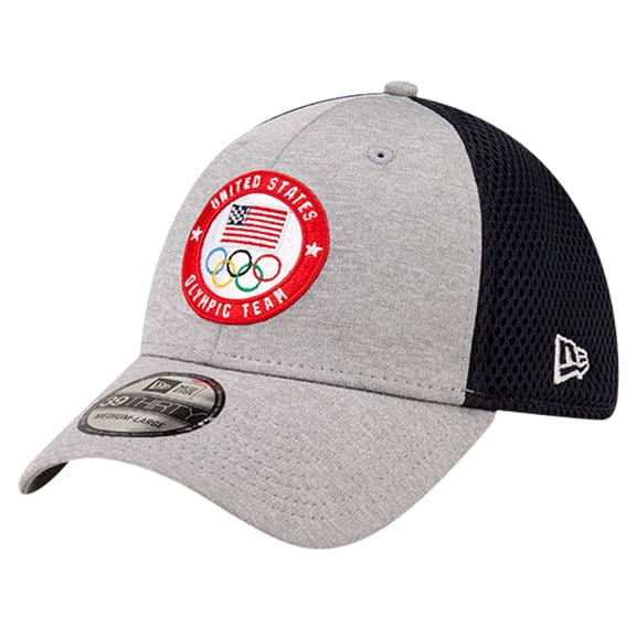 Men's New Era Gray Team USA Tech 39THIRTY Flex Hat