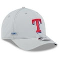 thumbnail image 1 of Men's New Era Gray Texas Rangers 2025 MLB Clubhouse 9FORTY M-Crown Adjustable Hat, 1 of 6