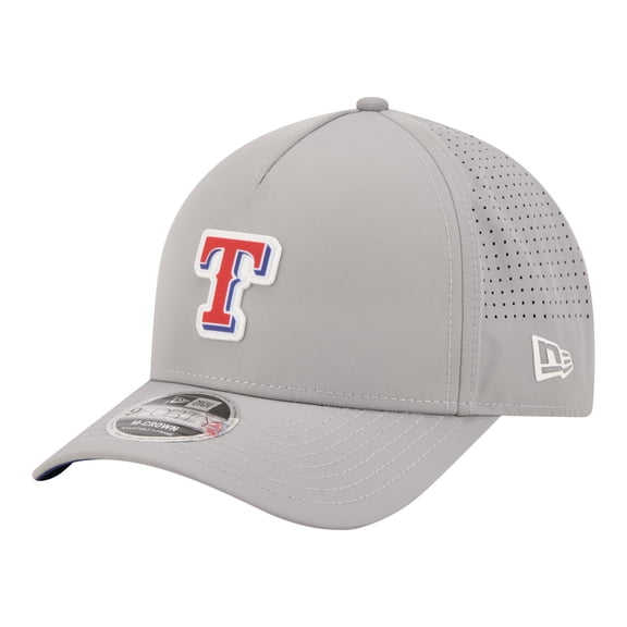 Men's New Era Gray Texas Rangers Micro Logo 9FORTY M-Crown A-Frame Adjustable Hat