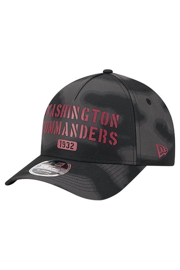 Men's New Era Gray Washington Commanders Halftone Camo 9FORTY Hat