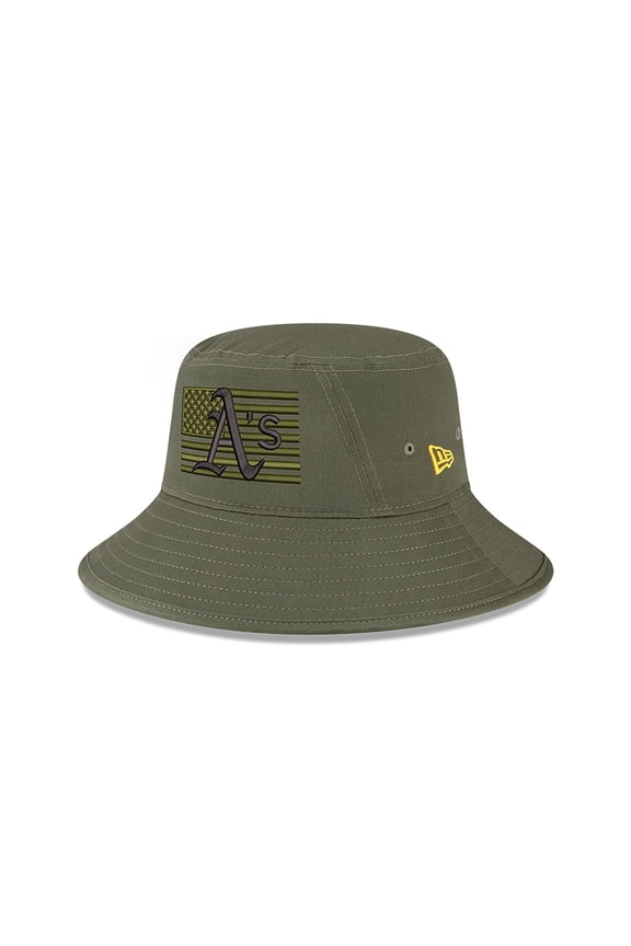 Men's New Era Green Athletics 2023 Armed Forces Day Bucket Hat