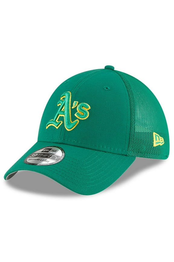 Youth New Era Green Athletics 2023 Batting Practice 39THIRTY Flex Hat