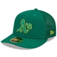 thumbnail image 1 of Men's New Era Green Athletics 2023 Batting Practice 59FIFTY Fitted Hat, 1 of 6