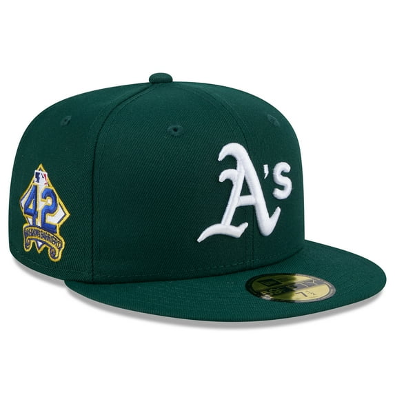 Men's New Era Green Athletics 2025 Jackie Robinson Day 59FIFTY Fitted Hat