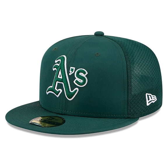 Men's New Era Green Athletics 2026 Batting Practice 59FIFTY Fitted Hat