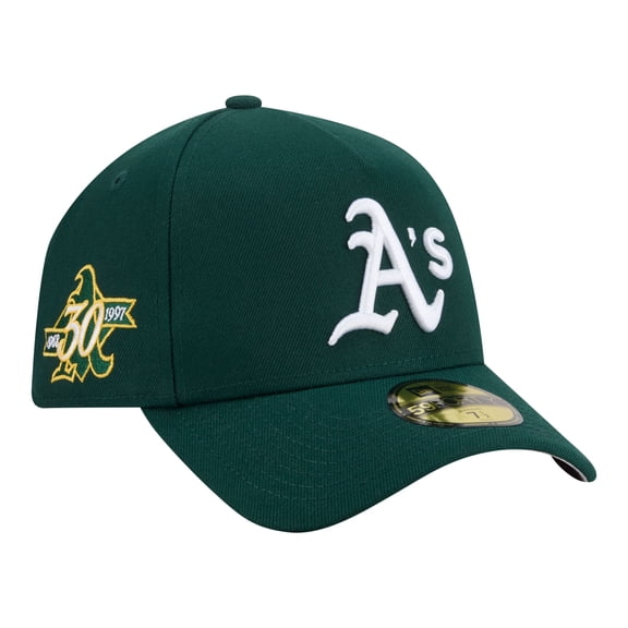 Men's New Era Green Athletics A-Frame 59FORTY Fitted Hat