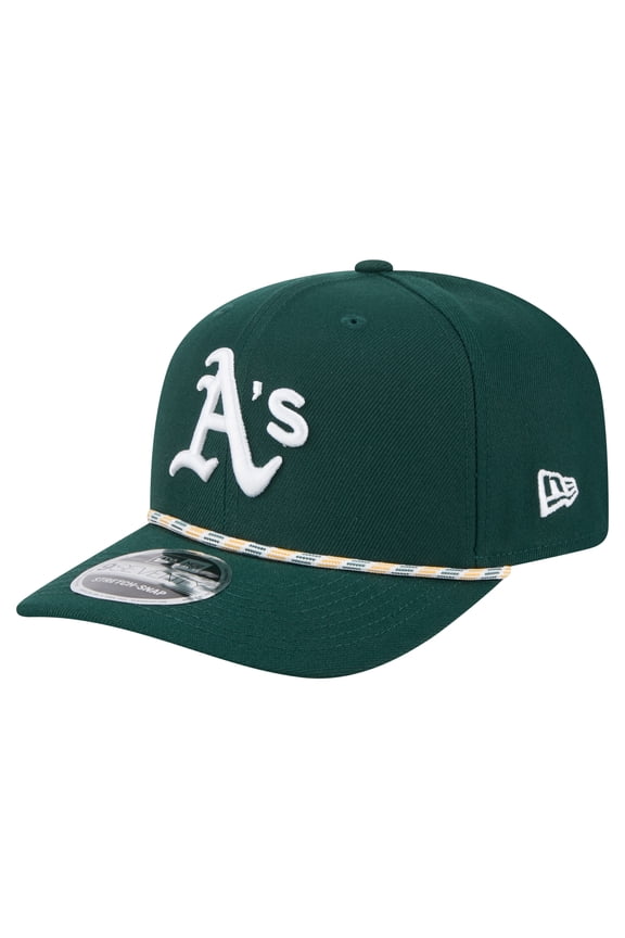 Men's New Era Green Athletics Multi-Rope 9SEVENTY Stretch-Snap Hat