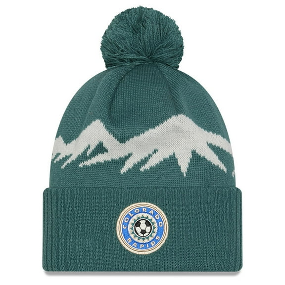Men's New Era Green Colorado Rapids 2025 Jersey Hook Cuffed Knit Hat With Pom