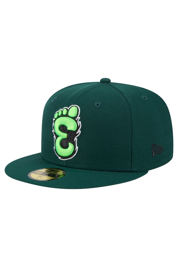 Men's-New Era Green Eugene Emeralds Authentic Collection 59FIFTY Fitted Hat