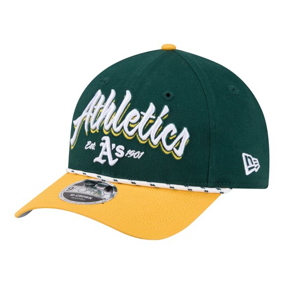 Men's New Era Green/Gold Athletics Team Loyal 9FORTY M-Crown Adjustable Hat