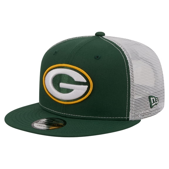 Men's New Era  Green Green Bay Packers Core Team 9FIFTY Trucker Snapback Hat