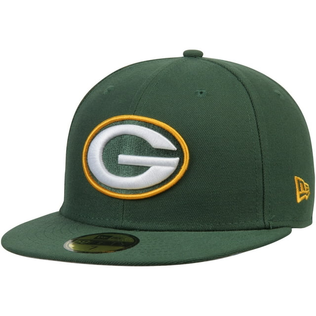 Men's New Era Green Green Bay Packers Omaha 59FIFTY Fitted Hat