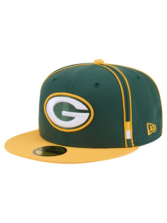 Men's New Era Green Green Bay Packers Soutache 59FIFTY Fitted Hat