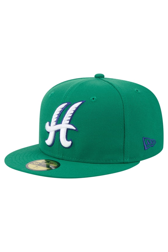 Men's-New Era Green Hartford Yard Goats Authentic Collection 59FIFTY Fitted Hat