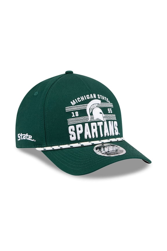Men's New Era Green Michigan State Spartans Historic March Madness 9FORTY M-Crown Adjustable Hat