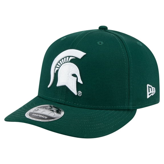 Men's-New Era Green Michigan State Spartans Low Profile 9FIFTY Snapback Hat