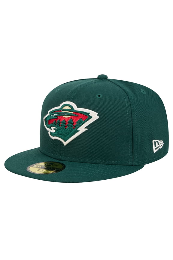 Men's New Era Green Minnesota Wild Core 59FIFTY Fitted Hat