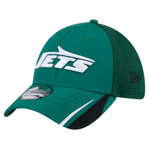 Men's New Era  Green New York Jets Game Day Linear 39THIRTY Flex Hat