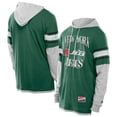 thumbnail image 1 of Men's New Era Green New York Jets Twofer Layered Long Sleeve Hoodie T-Shirt, 1 of 5