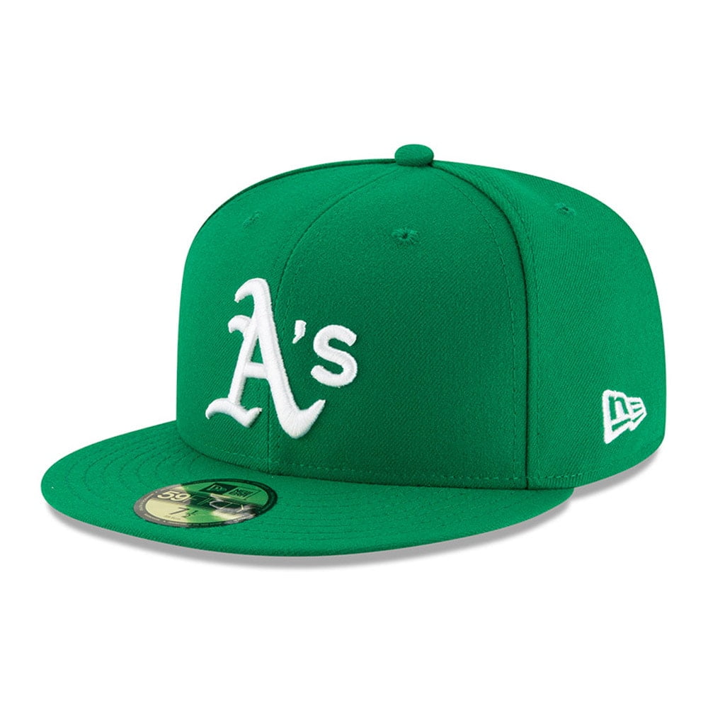 Men's New Era Green Oakland Athletics Alt Authentic Collection On-Field  59FIFTY Fitted Hat 