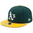 thumbnail image 1 of Men's New Era Green/Yellow Athletics Home Authentic Collection On-Field 59FIFTY Fitted Hat, 1 of 6