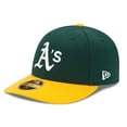 thumbnail image 1 of Men's New Era Green/Yellow Athletics Home Authentic Collection On-Field Low Profile 59FIFTY Fitted Hat, 1 of 4
