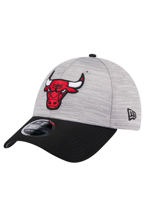Men's New Era Heather Gray/Black Chicago Bulls Active Digi-Tech Two-Tone 9FORTY Adjustable Hat