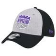thumbnail image 1 of Men's New Era Heather Gray/Black Sacramento Kings Two-Tone 39THIRTY Flex Hat, 1 of 6