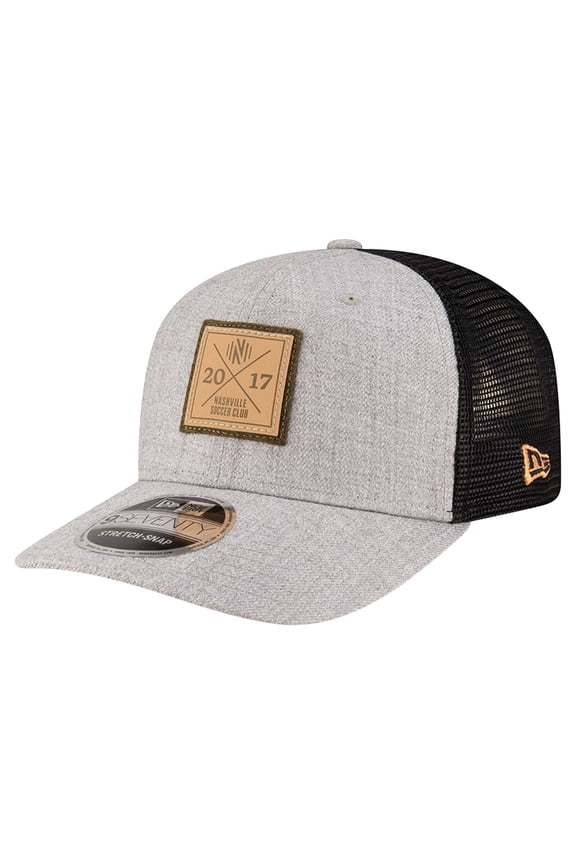 Men's New Era Heather Gray Nashville SC 9SEVENTY Stretch-Snap Adjustable Hat