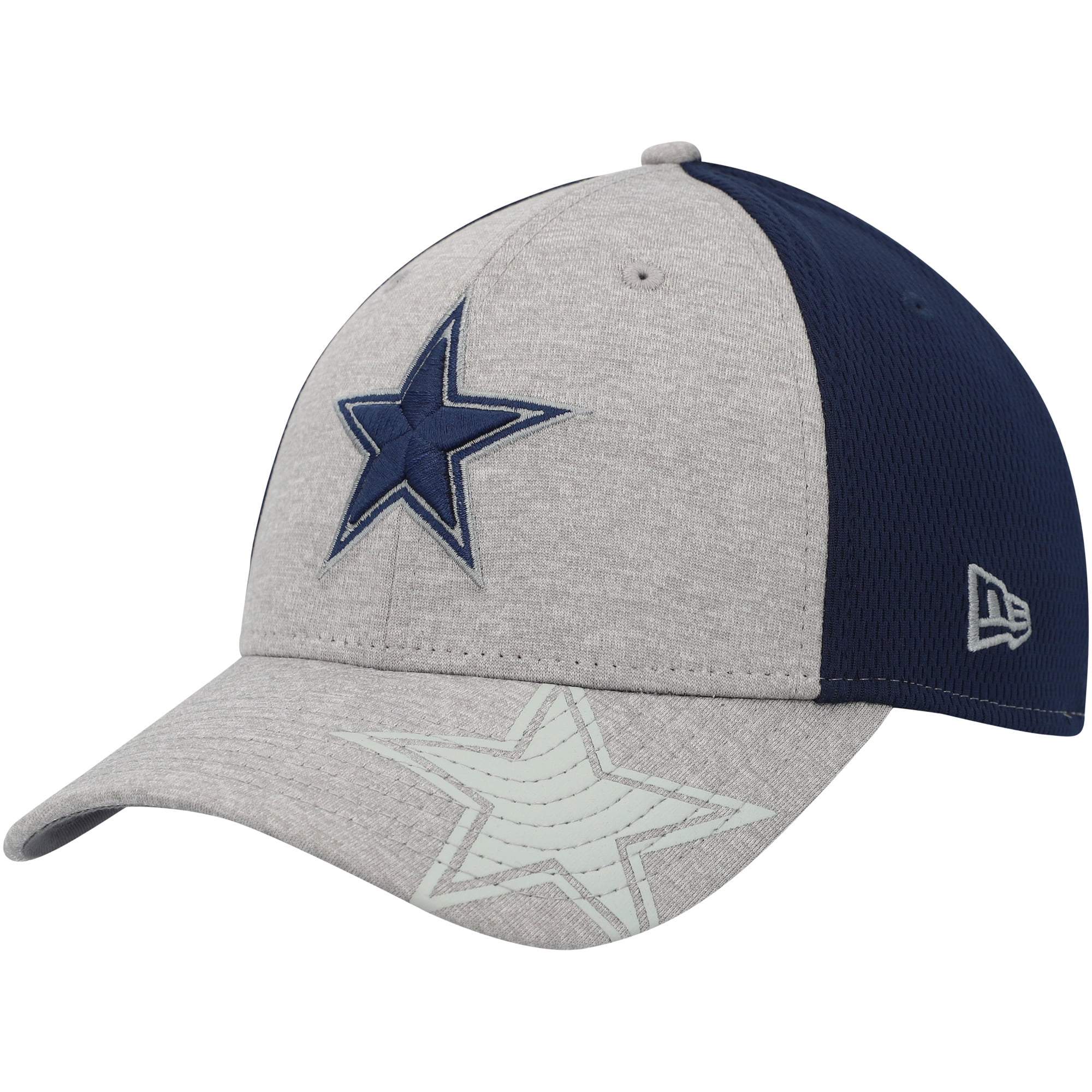 Dallas Cowboys New Era 39thirty Cap Men's New Era Heather Gray