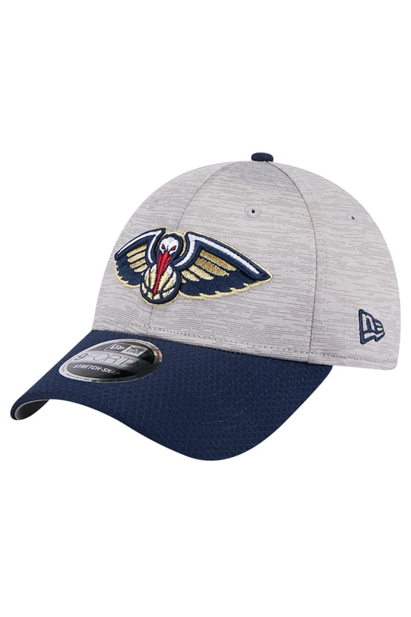 Men's New Era Heather Gray/Navy New Orleans Pelicans Active Digi-Tech Two-Tone 9FORTY Adjustable Hat
