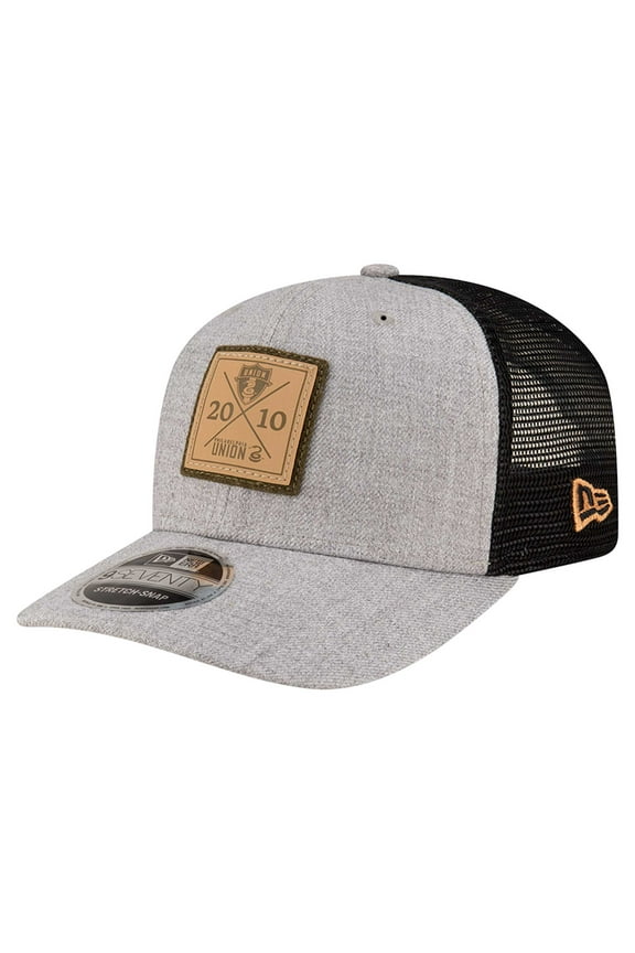 Men's New Era Heather Gray Philadelphia Union 9SEVENTY Stretch-Snap Adjustable Hat